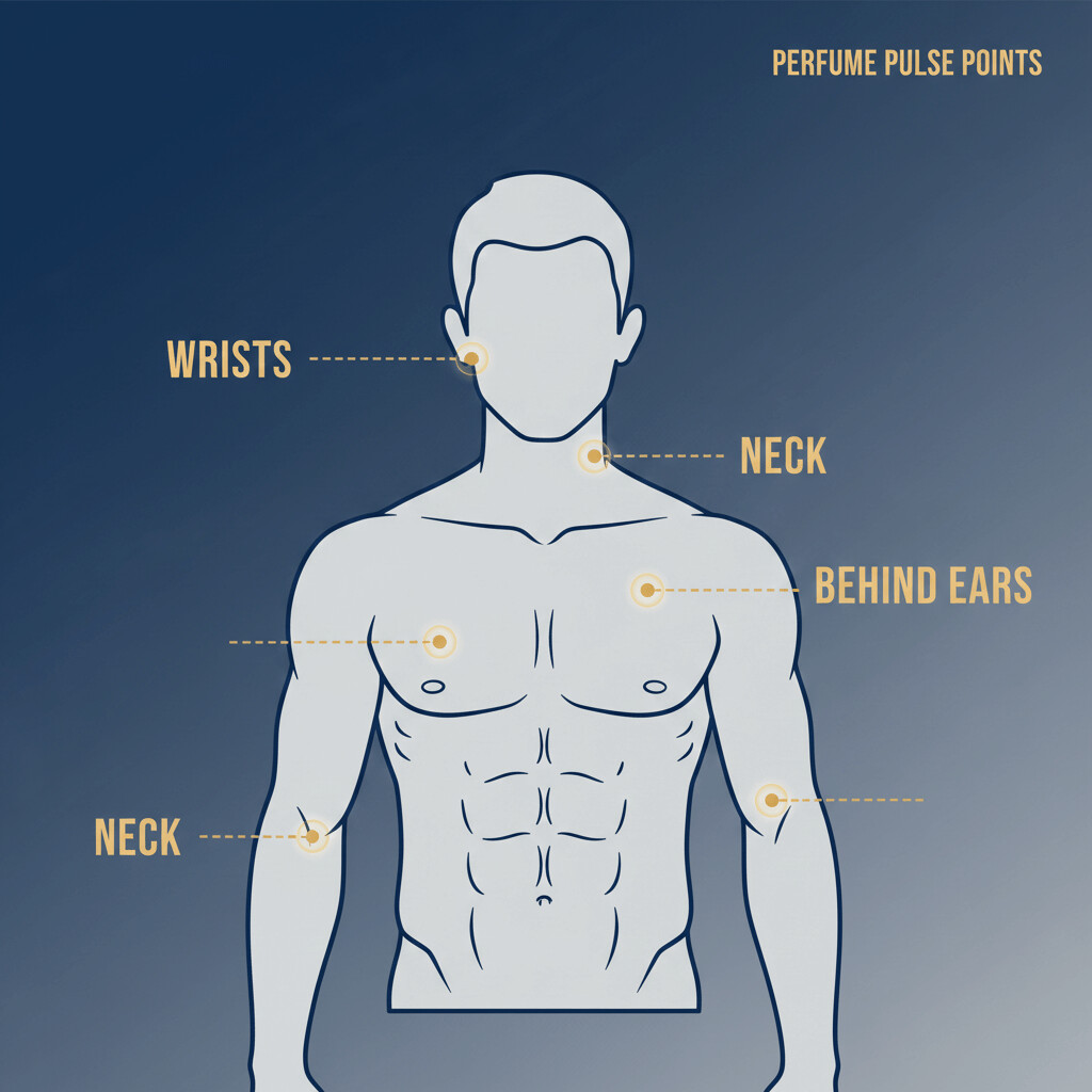 Men's perfume application guide
